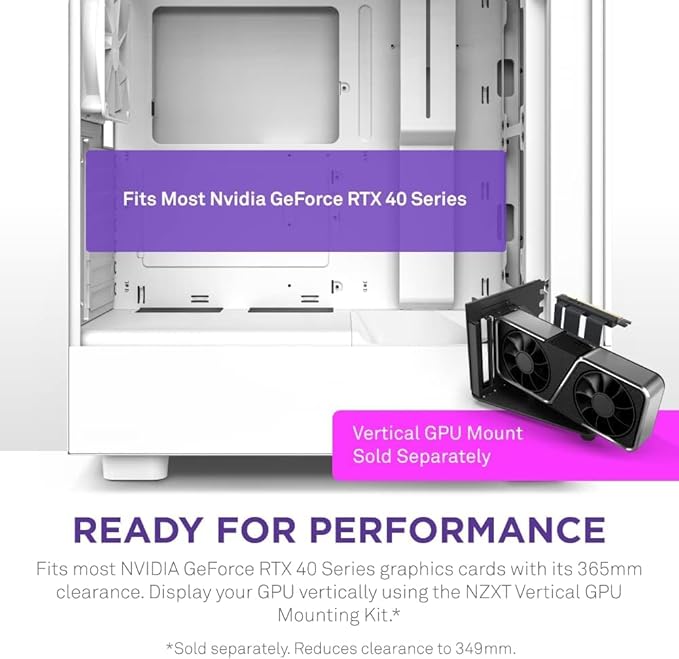 NZXT H5 Flow Edition ATX Mid Tower Case White NZXT H5 Flow Edition ATX Mid Tower Case White